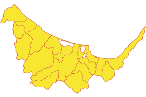 北見・美幌・網走・帯広の位置を示す地図
